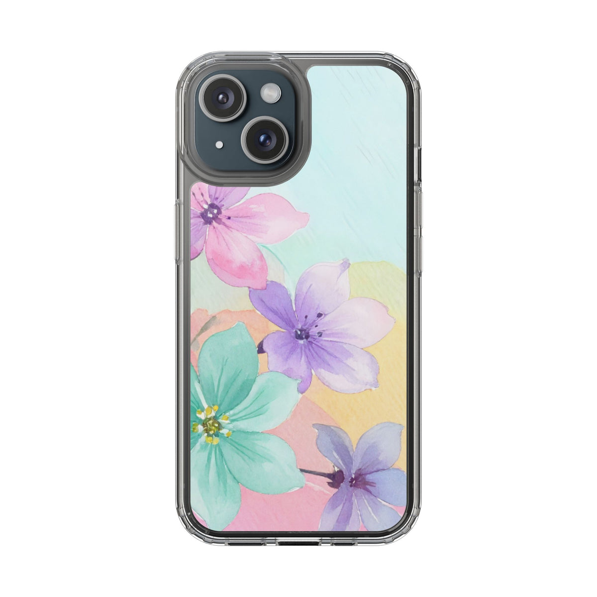 Clear Phone Case – Water Petal