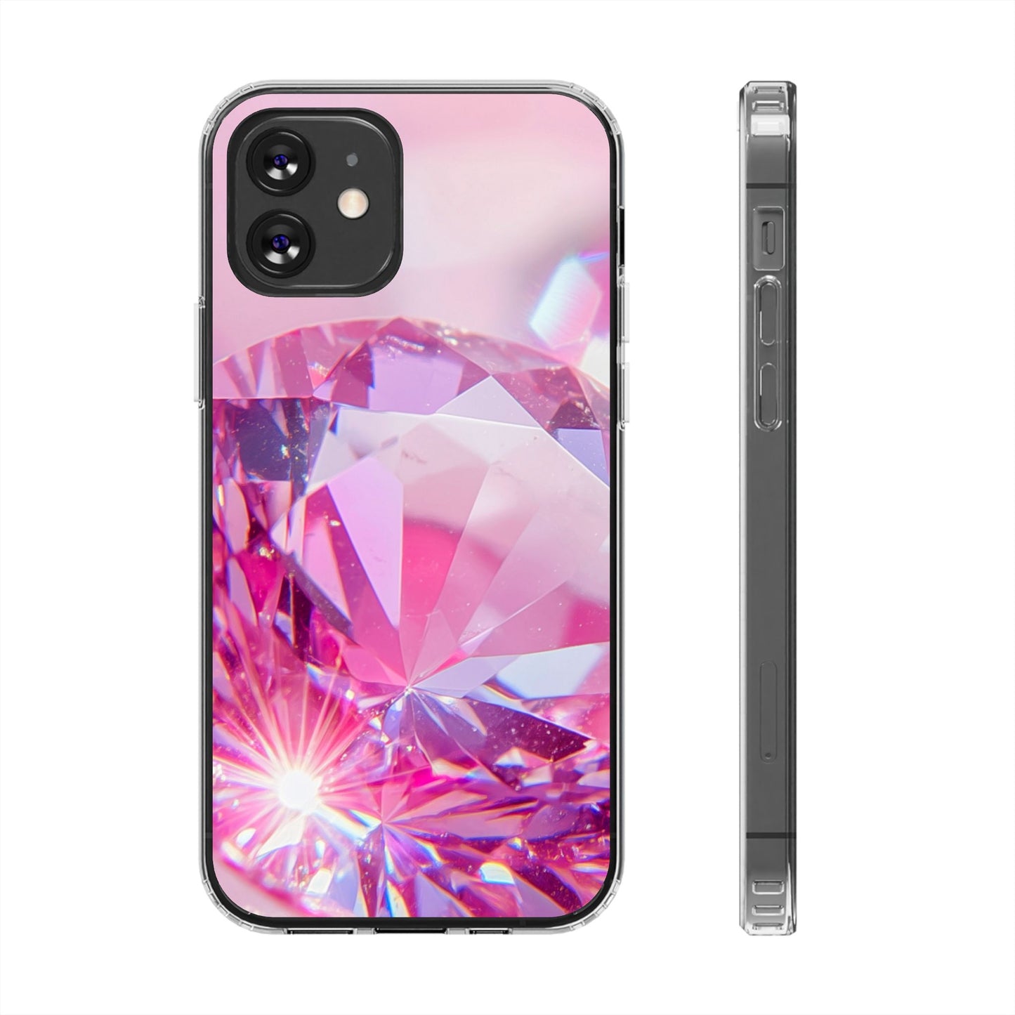 Clear Magnetic Phone Case – Pink Ice