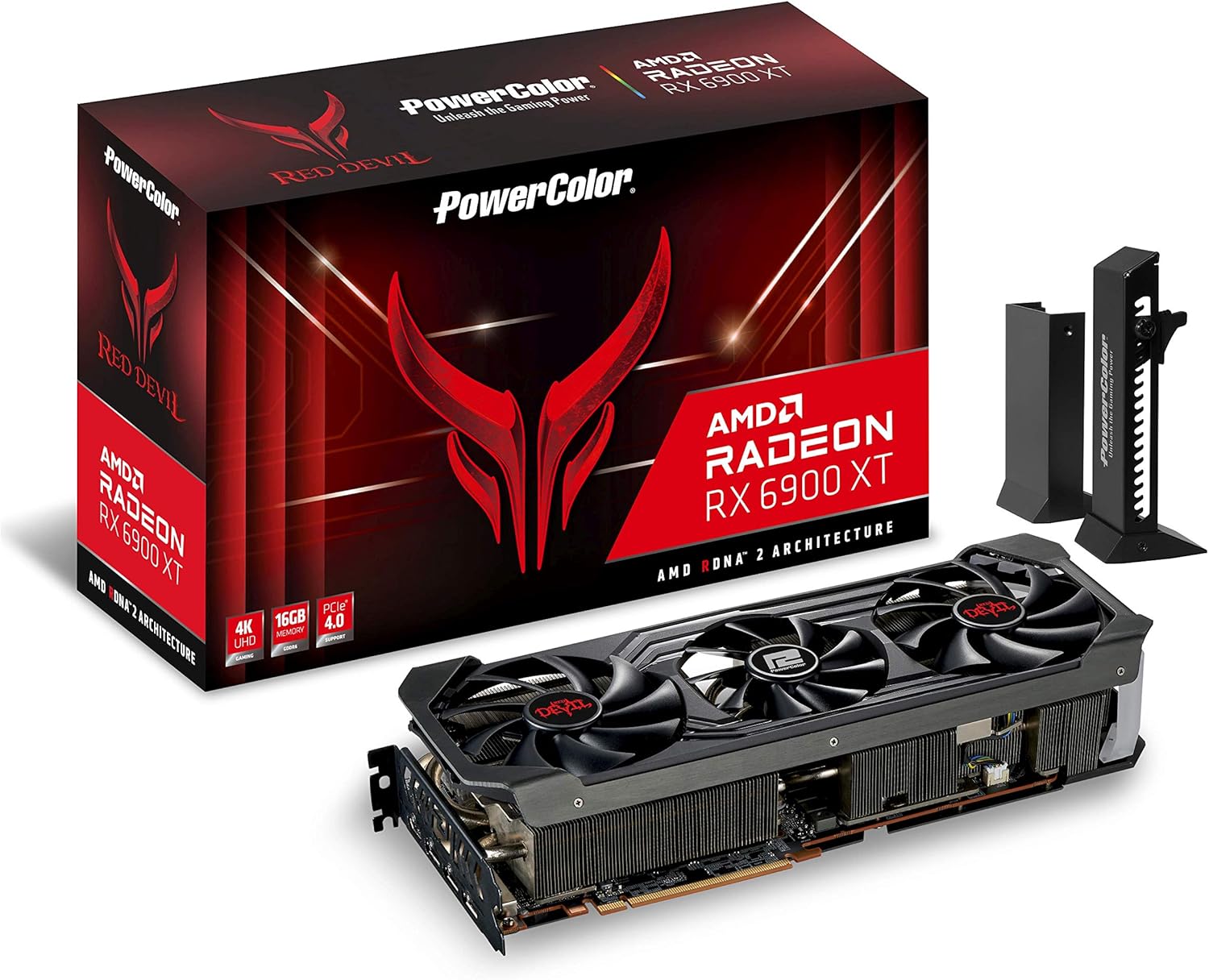Red Devil AMD Radeon™ RX 6900 XT Gaming Graphics Card with 16GB GDDR6 Memory, Powered by AMD RDNA™ 2, Raytracing, PCI Express 4.0, HDMI 2.1, AMD Infinity Cache