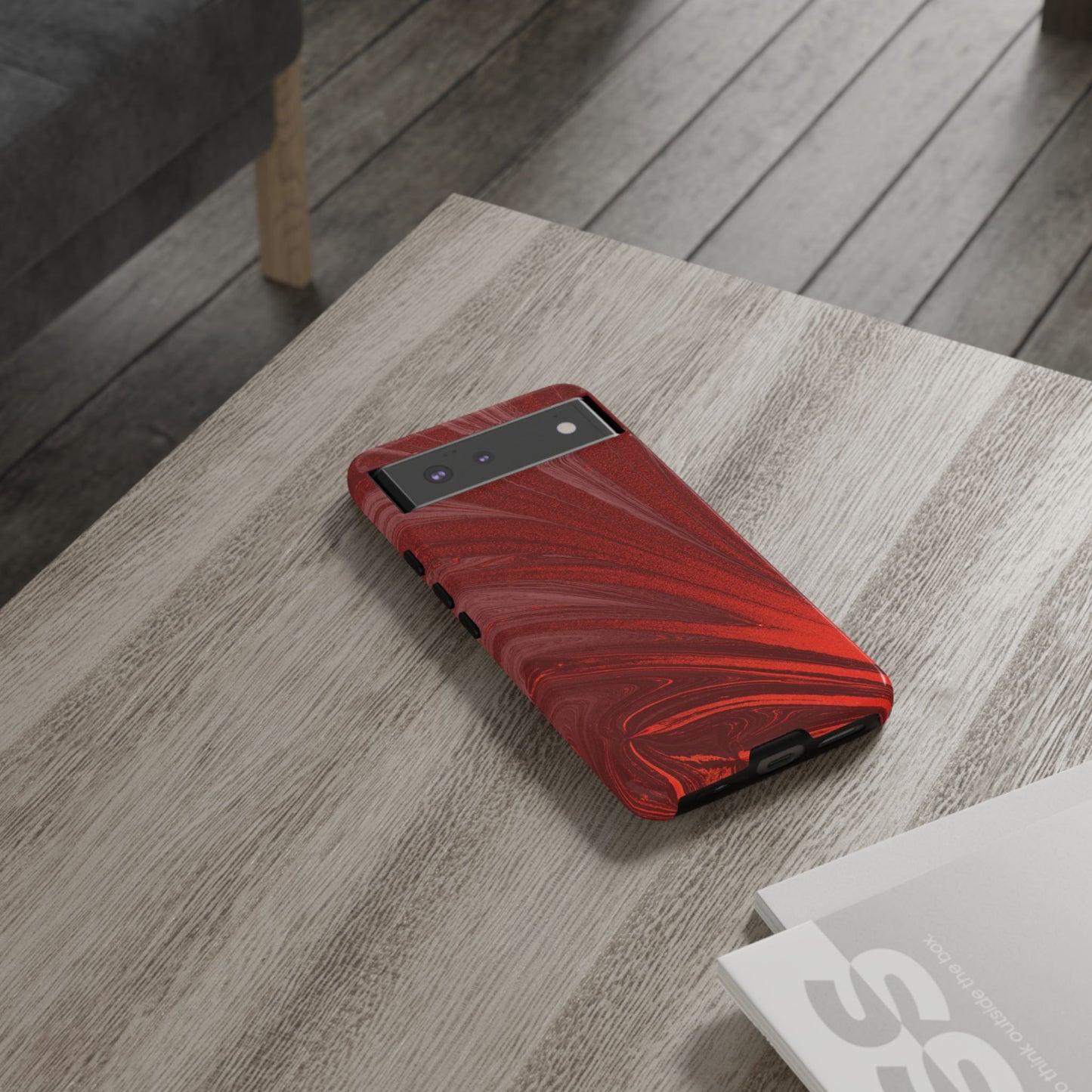Protective Phone Case – Crimson Current