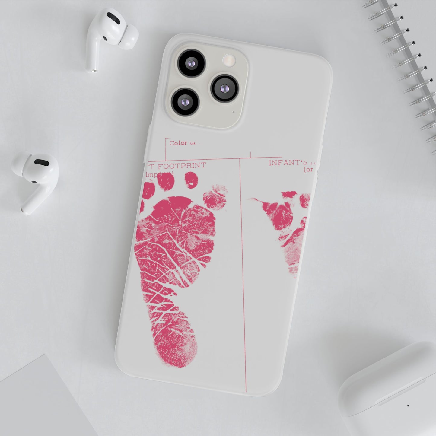 Flexi Case – Mom’s Little Pink Footprints