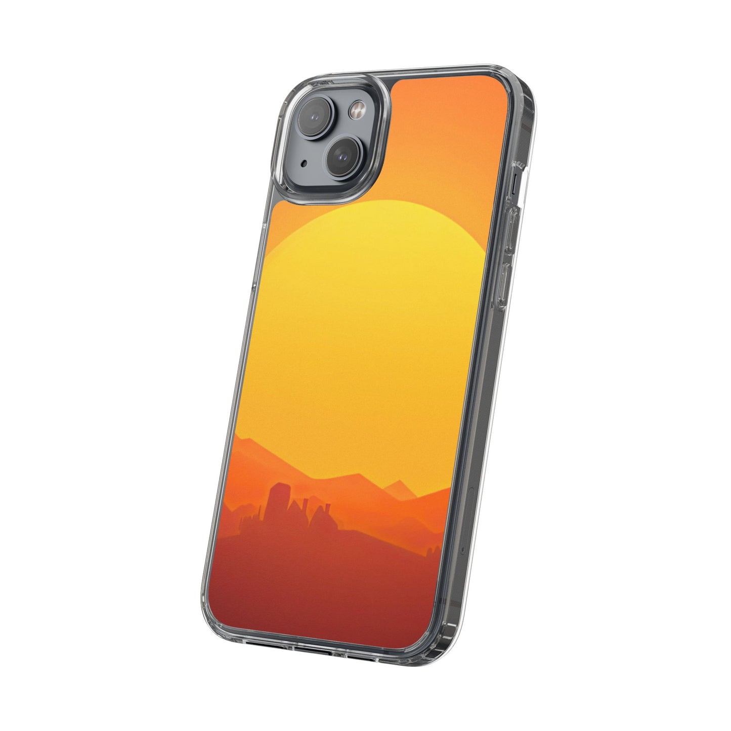 Clear Phone Case – Desert Sunrise