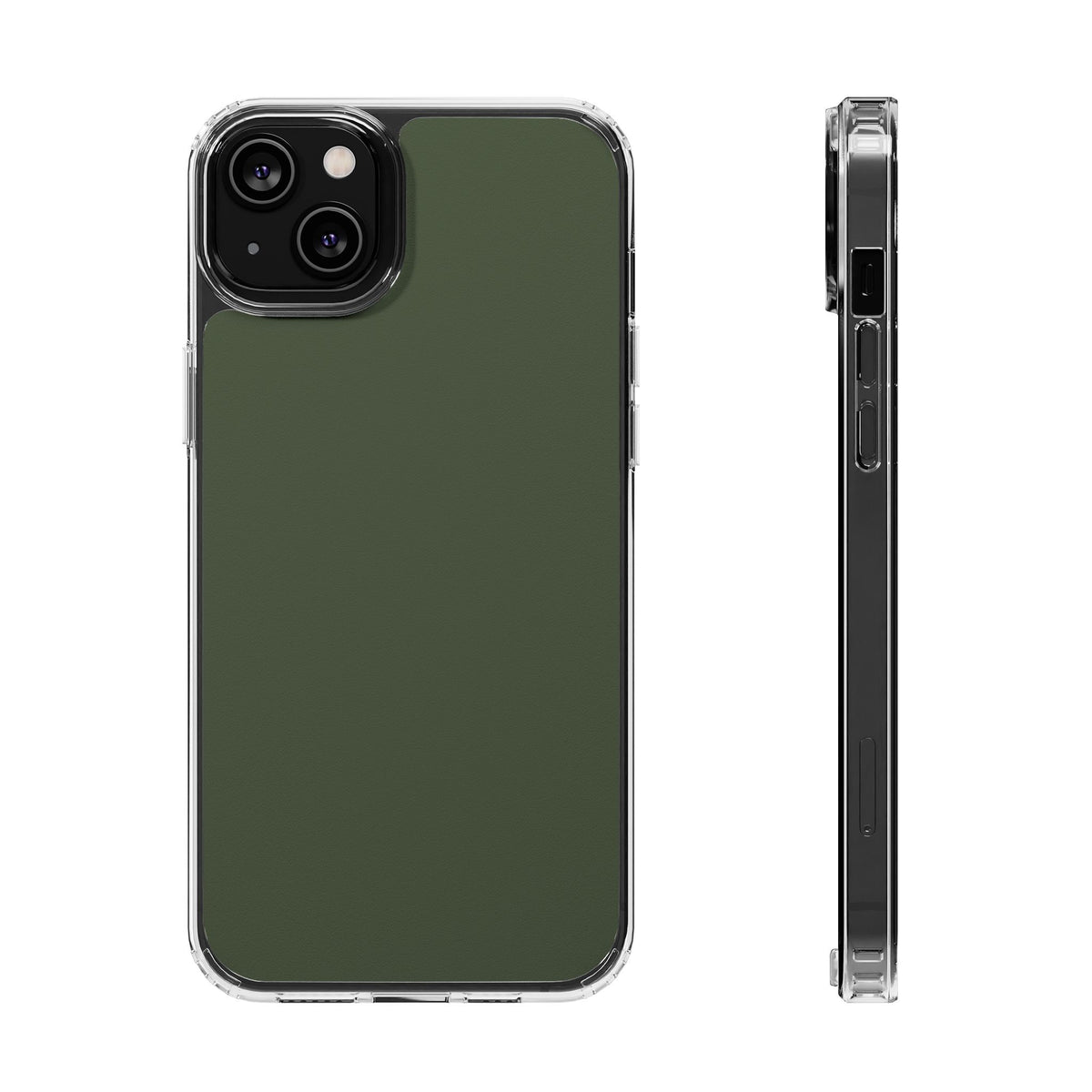 Clear Magnetic Phone Case – Cabin Green – Compatible with iPhone 13–16 Series