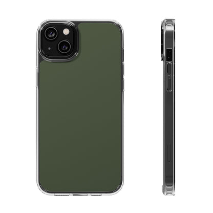 Clear Magnetic Phone Case – Cabin Green – Compatible with iPhone 13–16 Series