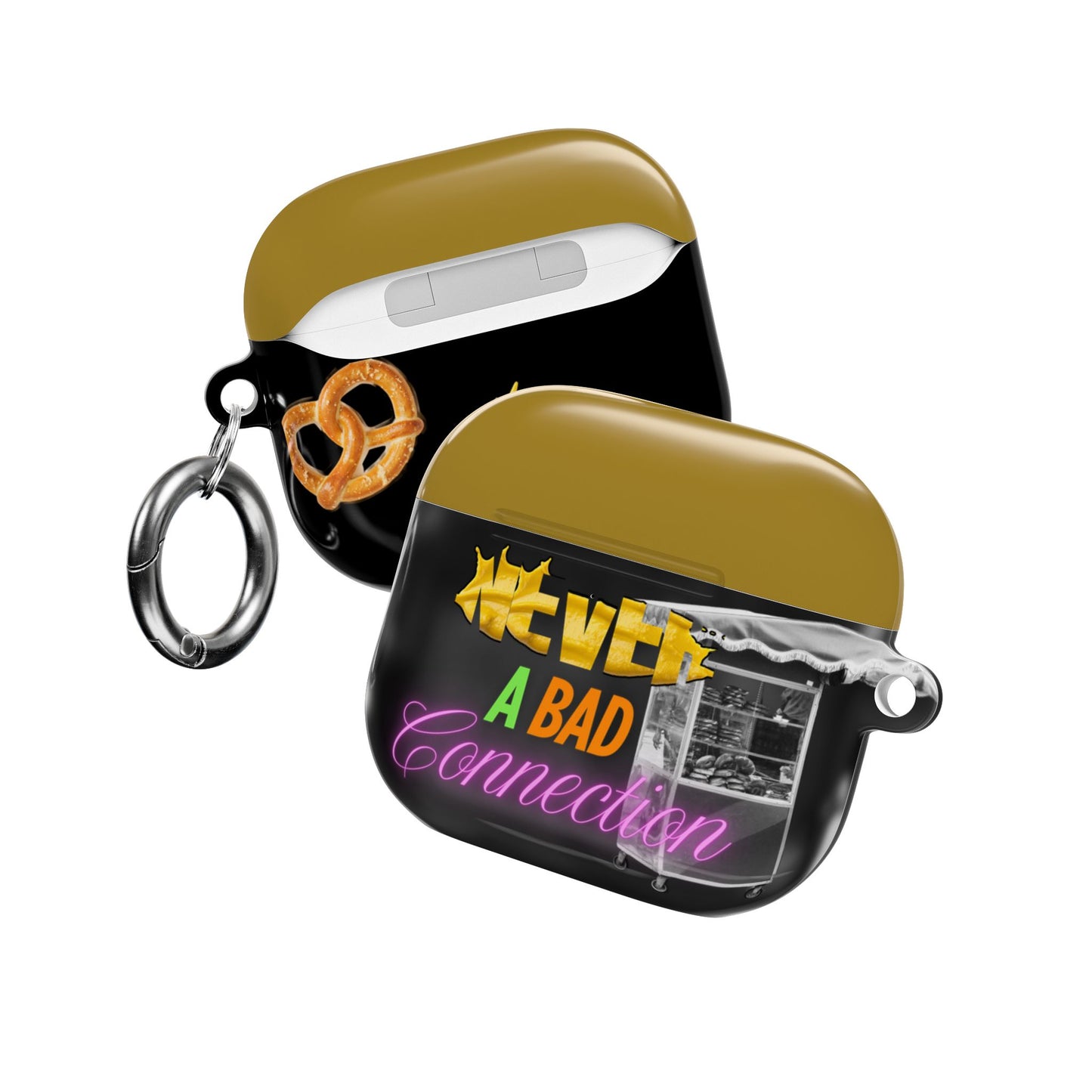 Wireless Earbud Case Cover – Never a Bad Connection Pretzel Stack