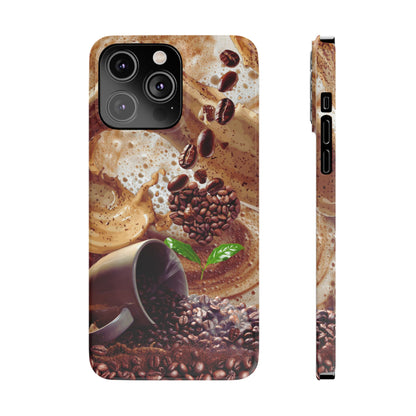 Slim Phone Case – Love at First Sip – Compatible with iPhone 11–17 Series