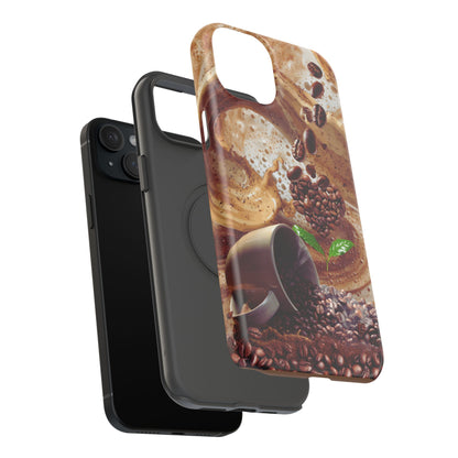 Impact-Resistant Phone Case – Love at First Sip – Compatible with iPhone 11–17 & Samsung Galaxy S22–S26 Series