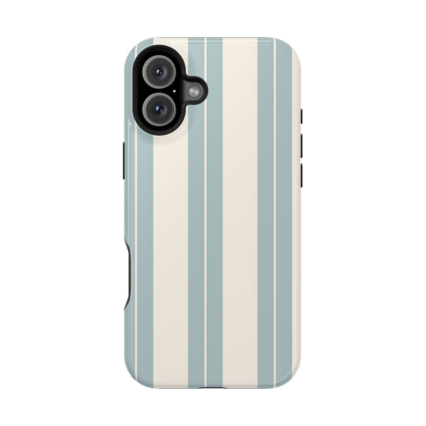 Wireless-Charging Compatible Case – Coastal Stripe