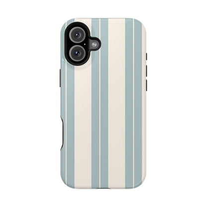 Wireless-Charging Compatible Case – Coastal Stripe