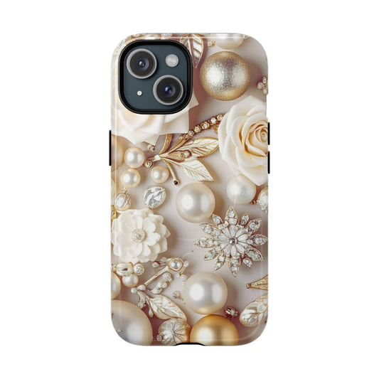 Protective Magnetic Phone Case – Ivory Opulence