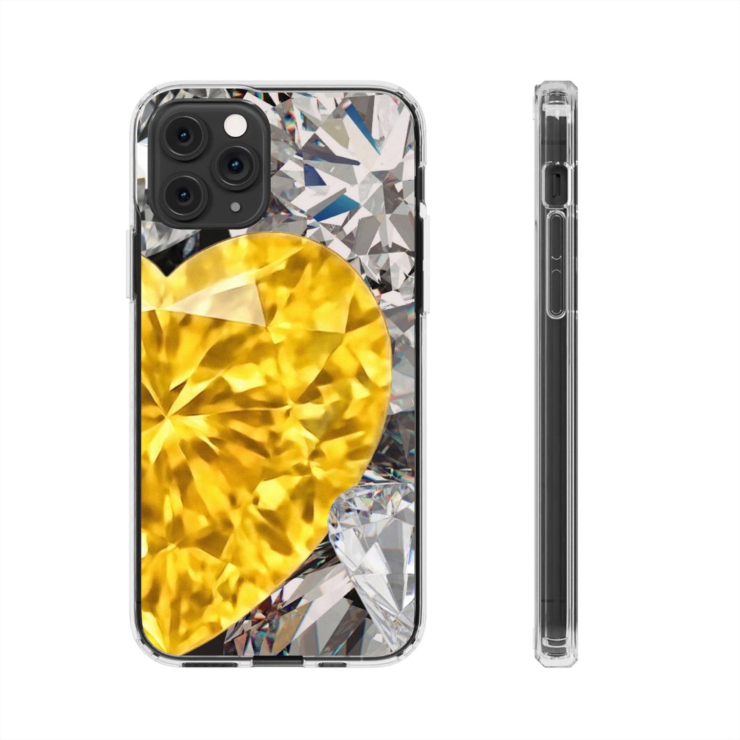 Clear Phone Case – Heart of Gold