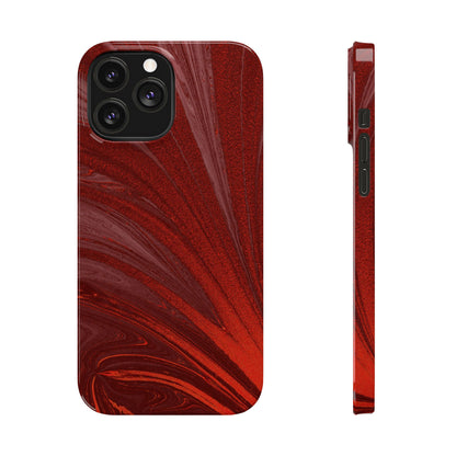 Slim Phone Case — Crimson Current