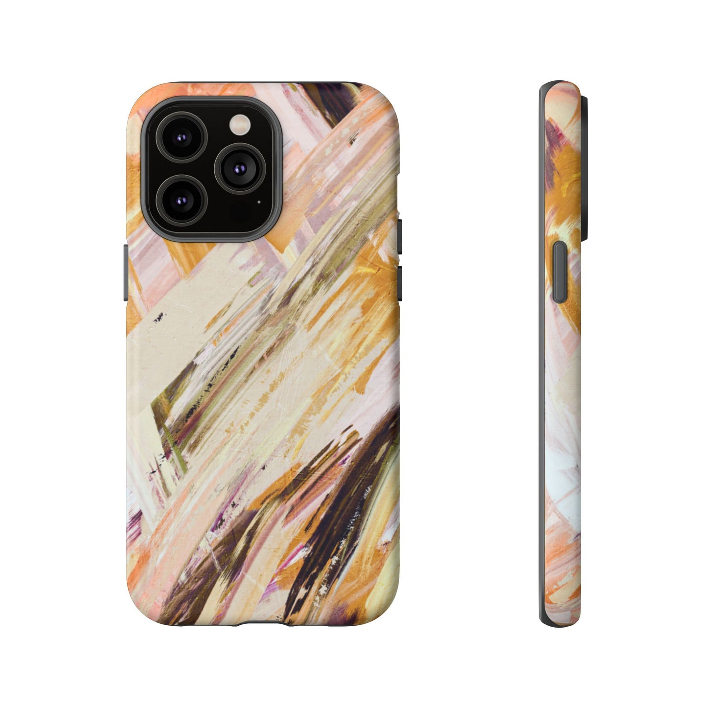 Protective Phone Case – Brush & Bronze