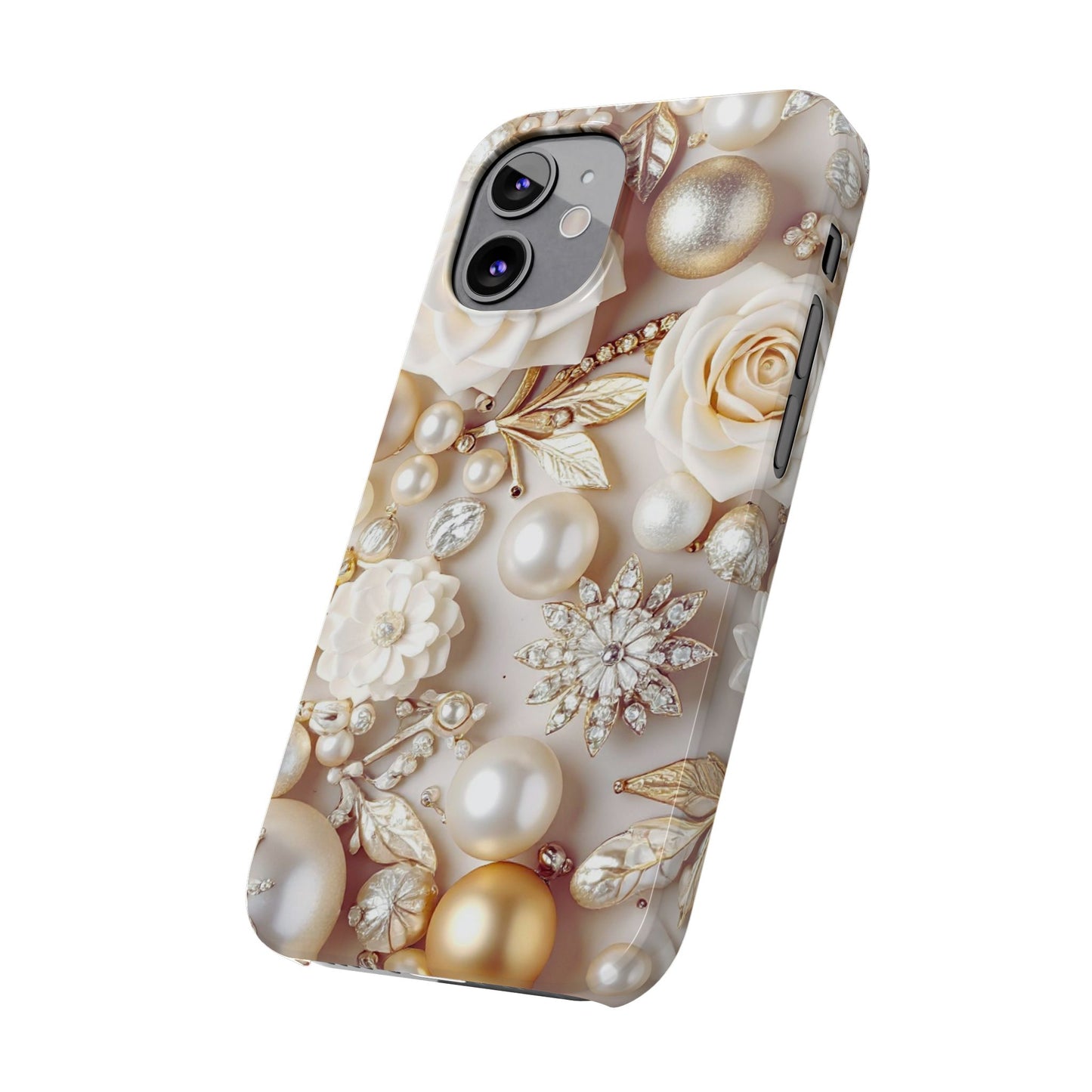 Slim Phone Case – Ivory Opulence
