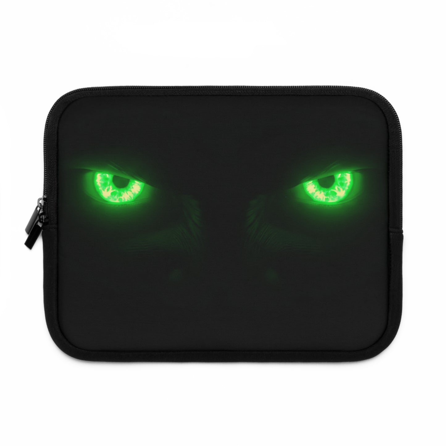 Laptop Sleeve – Neon Green Monster Eyes