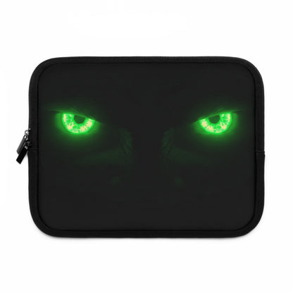 Laptop Sleeve – Neon Green Monster Eyes