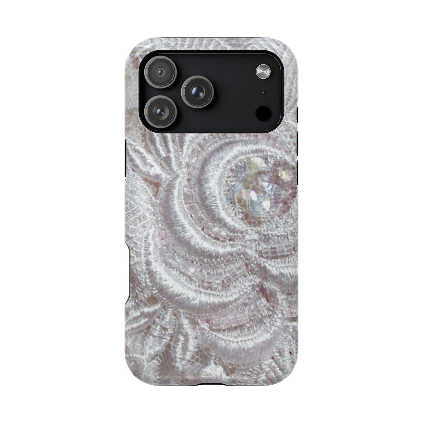 Impact-Resistant Phone Case – Lace Veil
