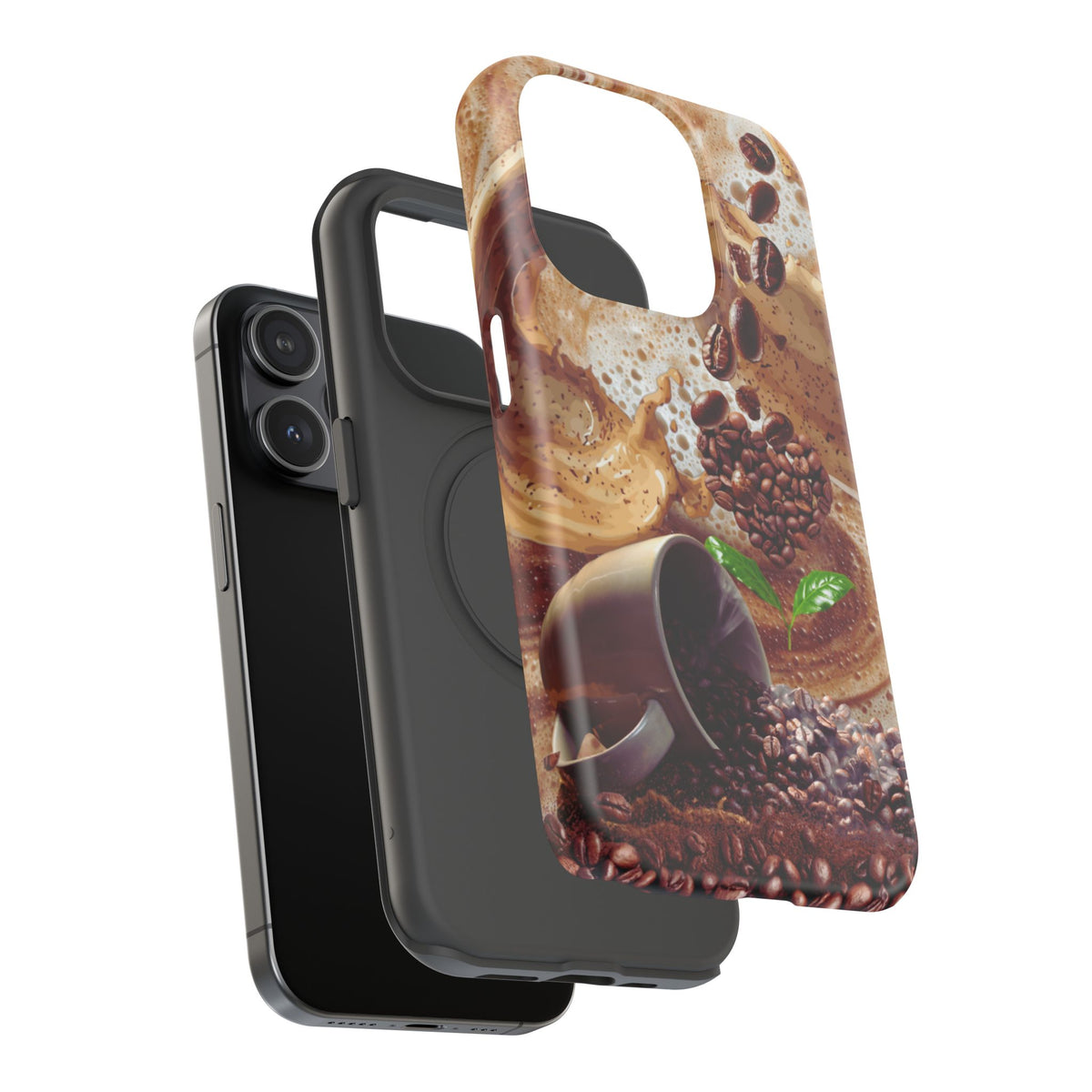 Impact-Resistant Phone Case – Love at First Sip – Compatible with iPhone 11–17 & Samsung Galaxy S22–S26 Series