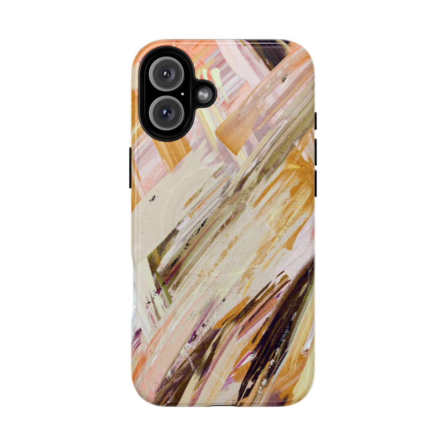 Protective Magnetic Phone Case – Brush & Bronze