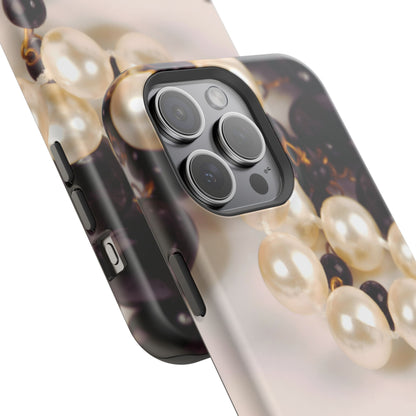 Impact-Resistant Phone Case – Noir Pearl