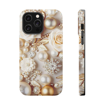 Wireless-Charging Compatible Case – Ivory Opulence