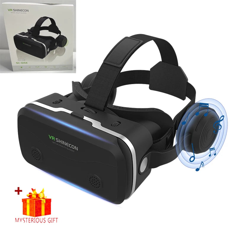 Virtual Reality VR Glasses 3D Headset Devices Viar Helmet Goggles Lenses Smart for Smartphones Phone Mobile Realidade Headphone