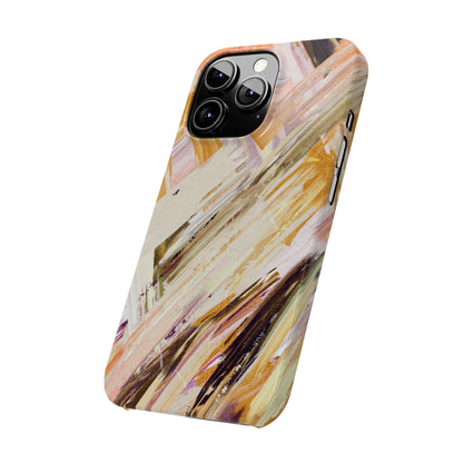 Slim Phone Case – Brush & Bronze