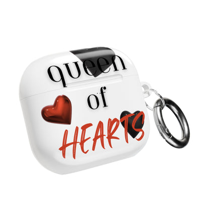 Earbud Case Cover – Queen of Hearts