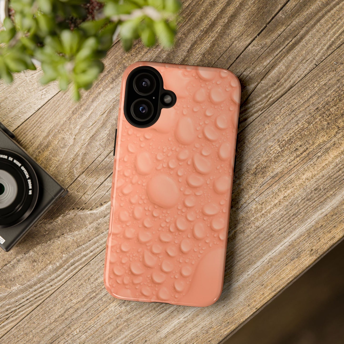 Protective Phone Case – Apricot Rain