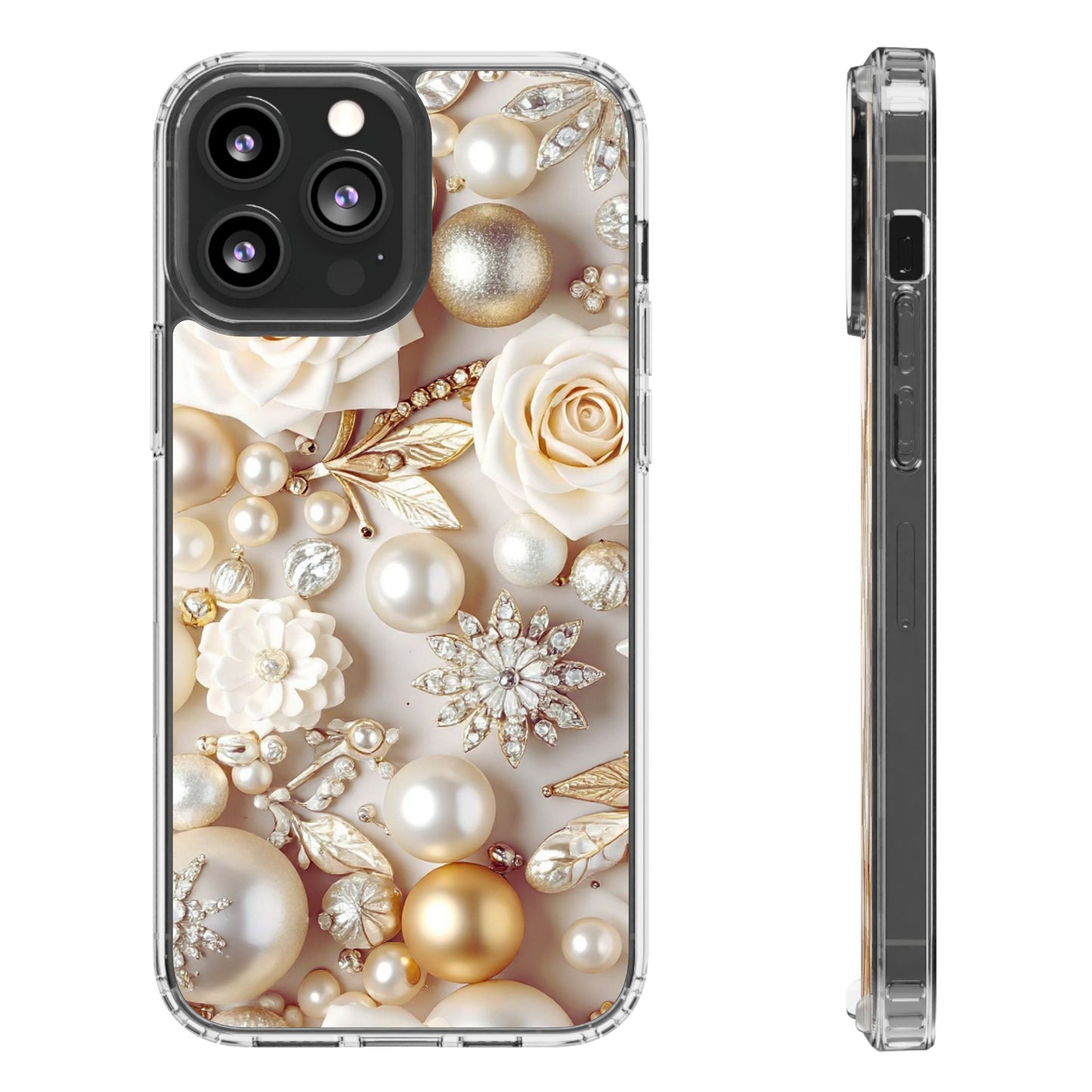 Clear Phone Case – Ivory Opulence