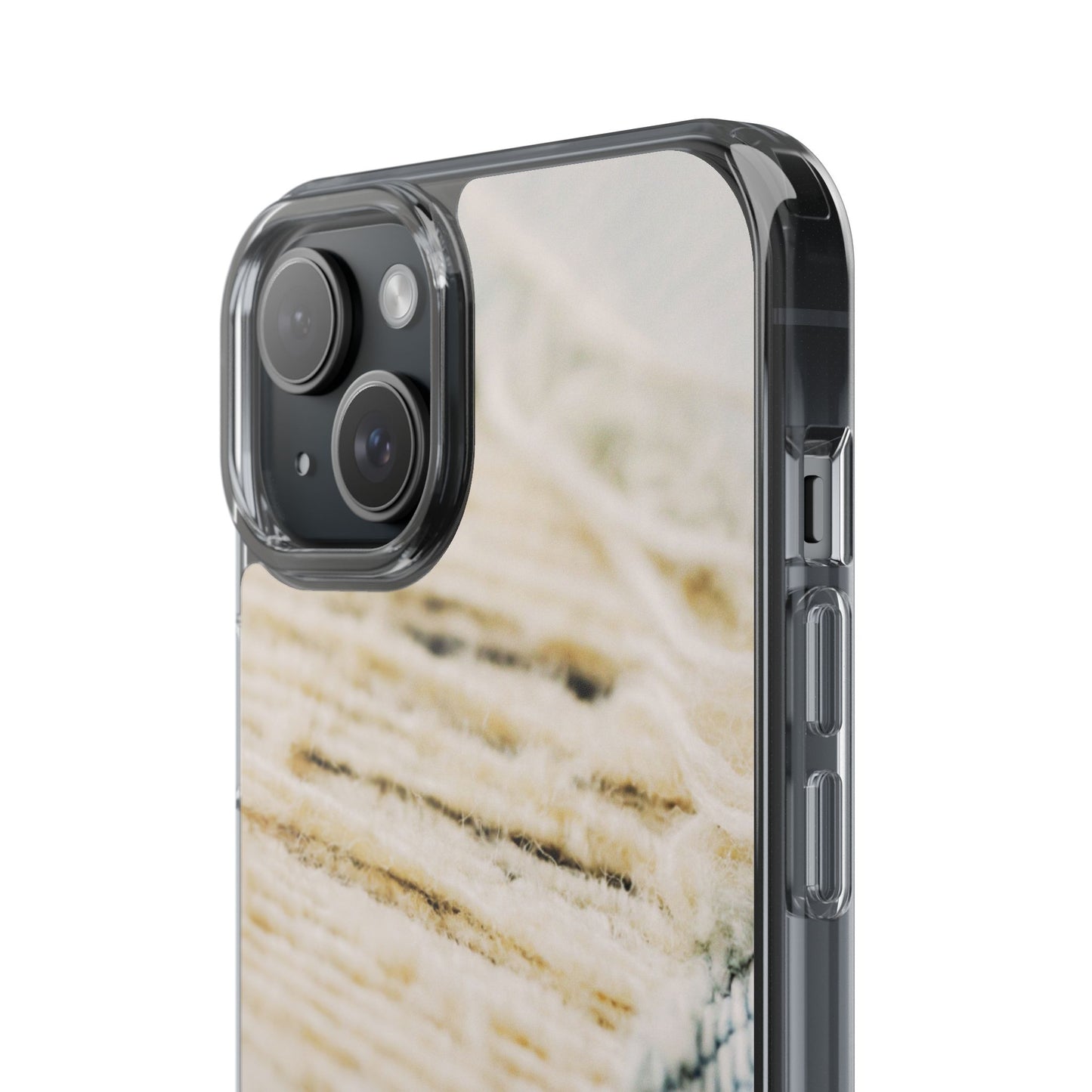 Clear Phone Case – Woven Warmth