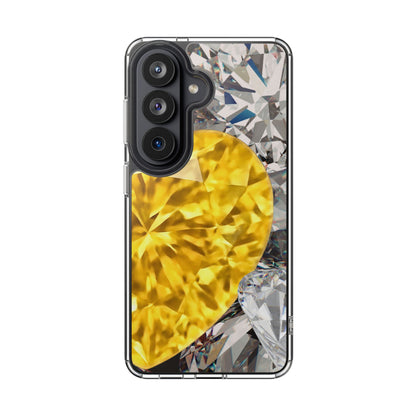 Clear Phone Case – Heart of Gold
