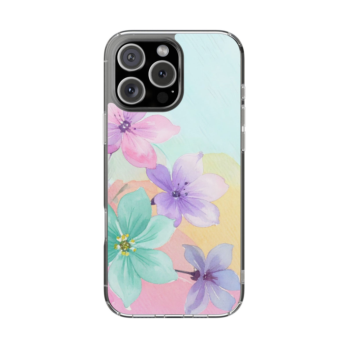 Clear Phone Case – Water Petal