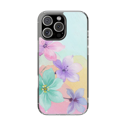 Clear Phone Case – Water Petal