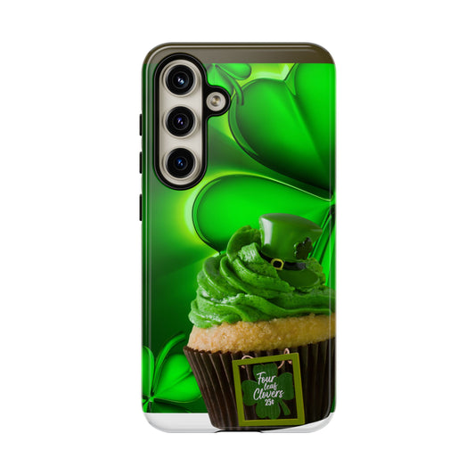 Protective Phone Case – Lucky Clover Cupcake St. Patrick’s Day Design