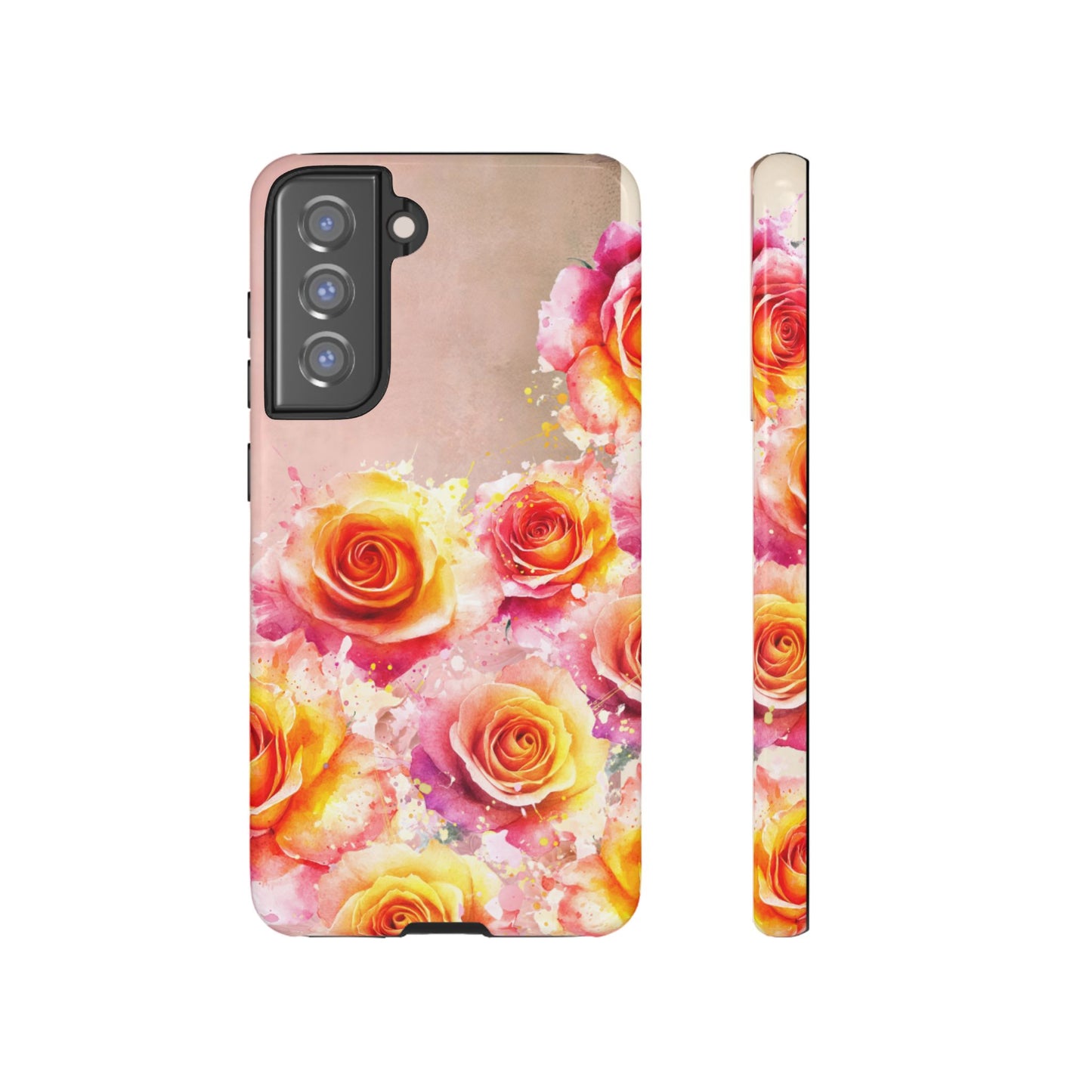 Protective Phone Case – Sunset Roses