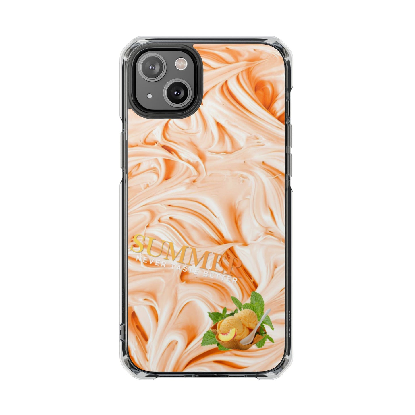 Clear Phone Case – Peach Sorbet