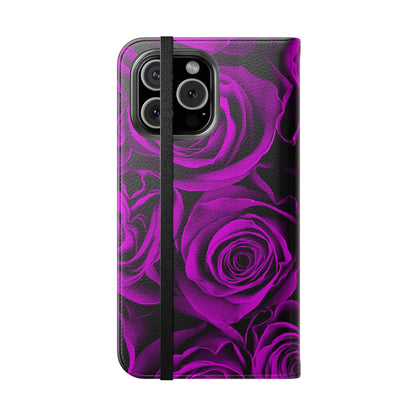 Flip Case – Amethyst Roses