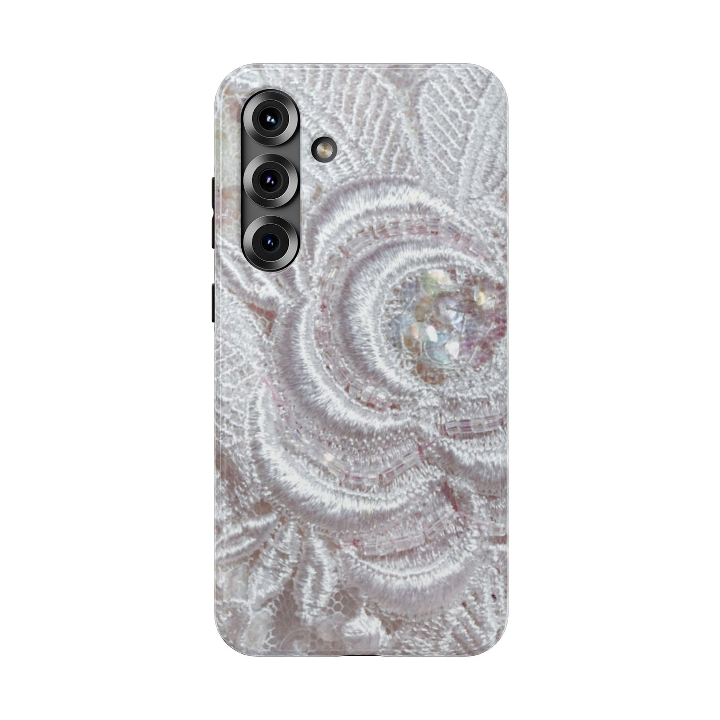 Impact-Resistant Phone Case – Lace Veil