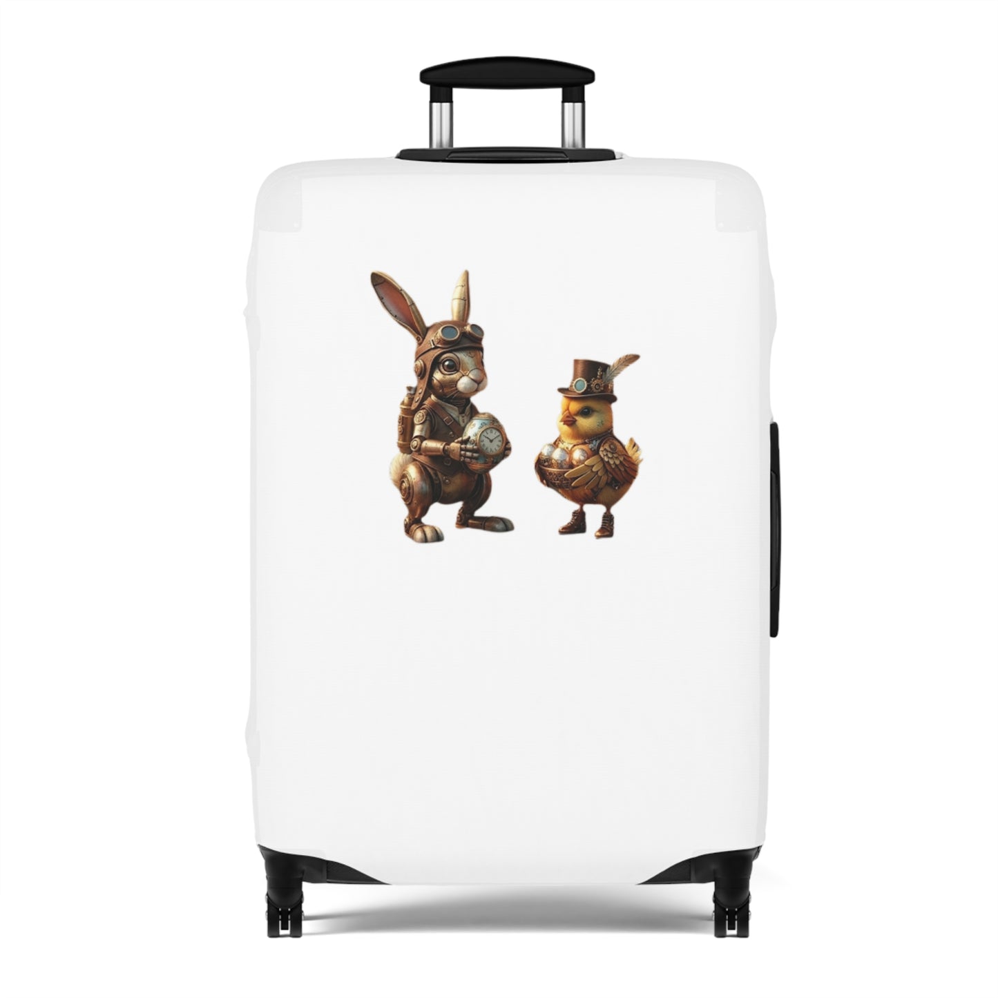 Luggage Cover – Clockwork Cottontail