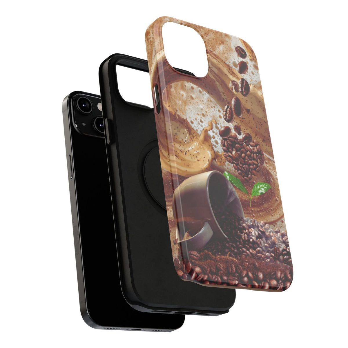 Impact-Resistant Phone Case – Love at First Sip – Compatible with iPhone 11–17 & Samsung Galaxy S22–S26 Series