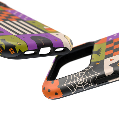 Impact-Resistant Phone Case – Spooky Patchwork