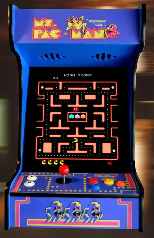 Arcade Tabletop Upright Machine - 412 Classic Games (Blue)