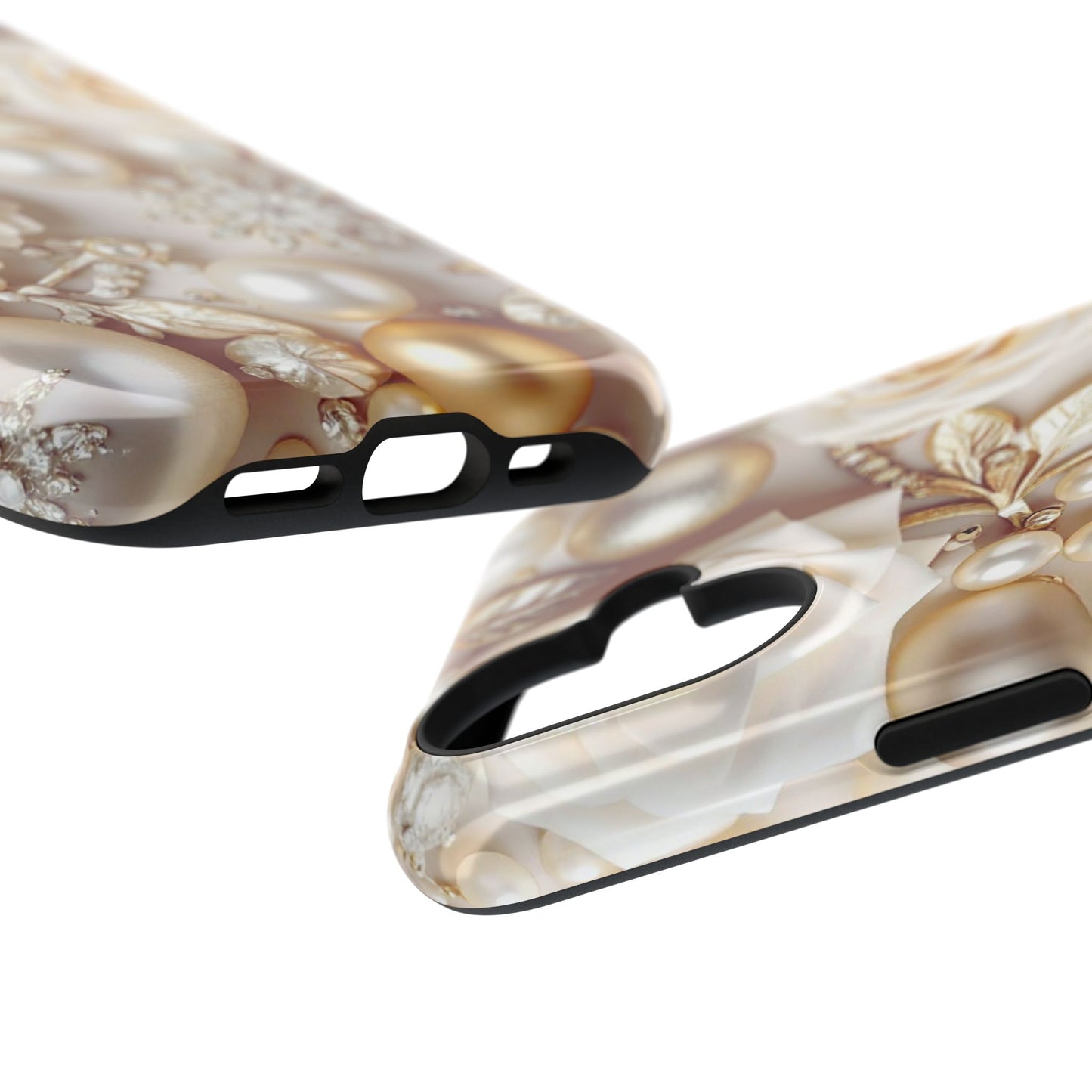 Impact-Resistant Phone Case – Ivory Opulence