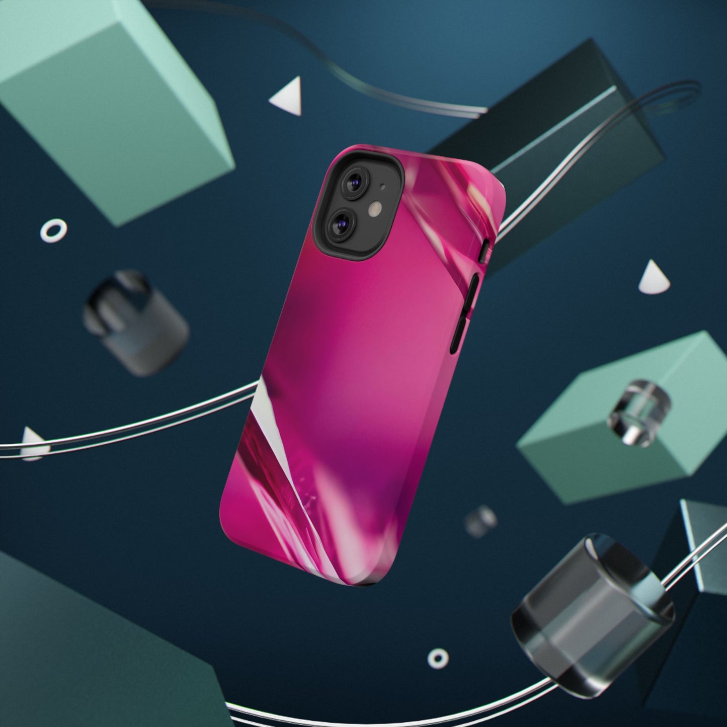 Impact-Resistant Phone Case – Magenta Motion