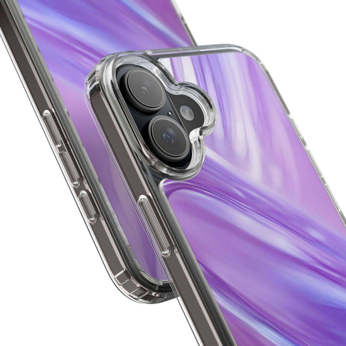 Clear Phone Case – Lavender Wave