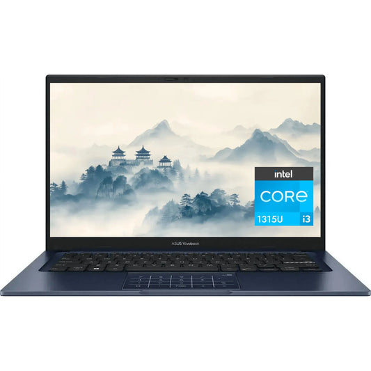 Vivobook 14 in Laptop, Intel Core I3 1315U, 8GB RAM, 128GB SSD, Quiet Blue