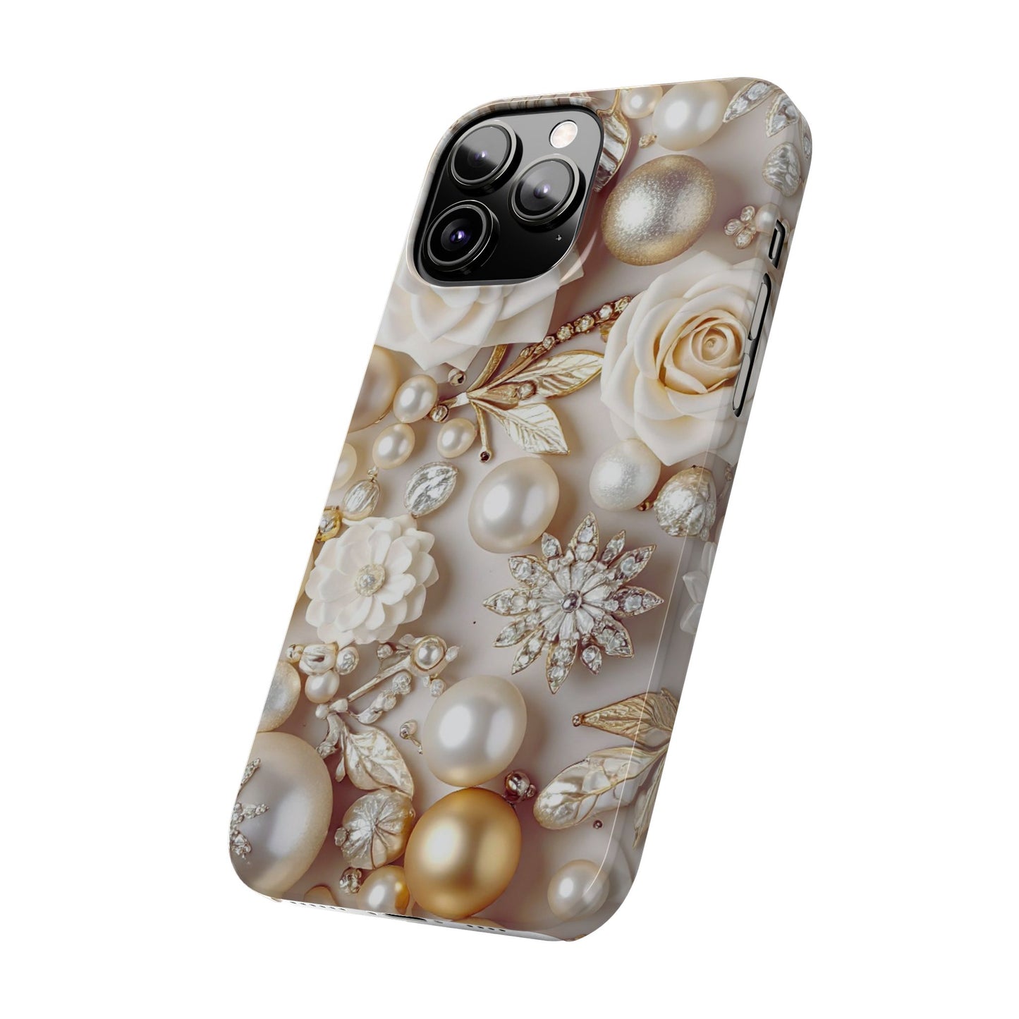 Slim Phone Case – Ivory Opulence