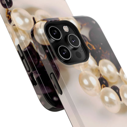 Impact-Resistant Phone Case – Noir Pearl