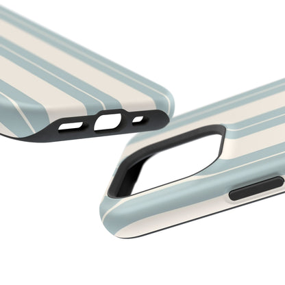 Wireless-Charging Compatible Case – Coastal Stripe